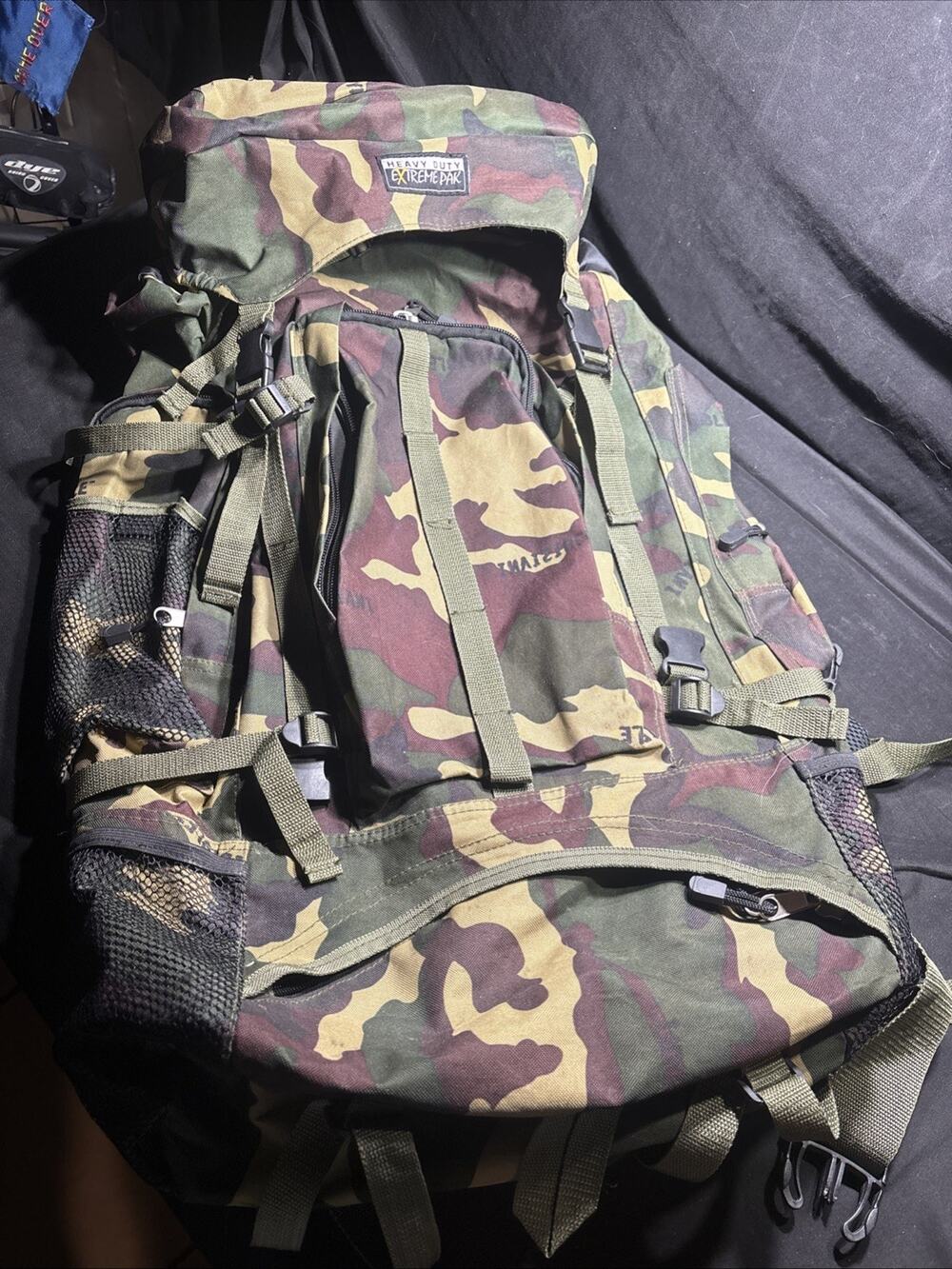 Heavy Duty Extreme Pak Camo Backpack Rucksack Hiking Camping Bug Out Bag